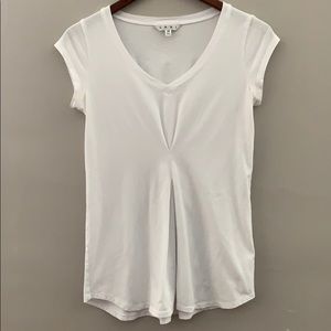 CAbi s/s pleated front tee